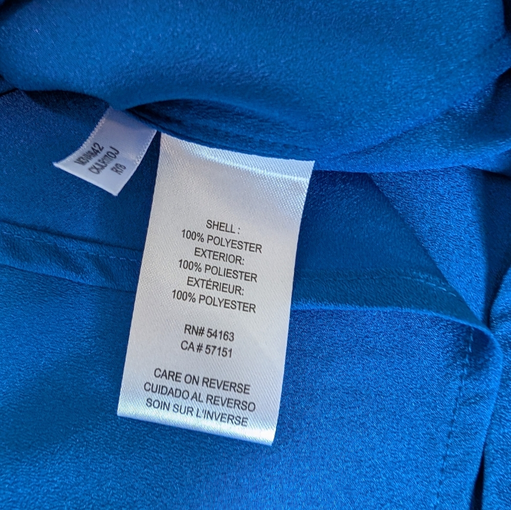 Calvin klein Blue Women's Blouse with Zipper - Picture 11 of 11